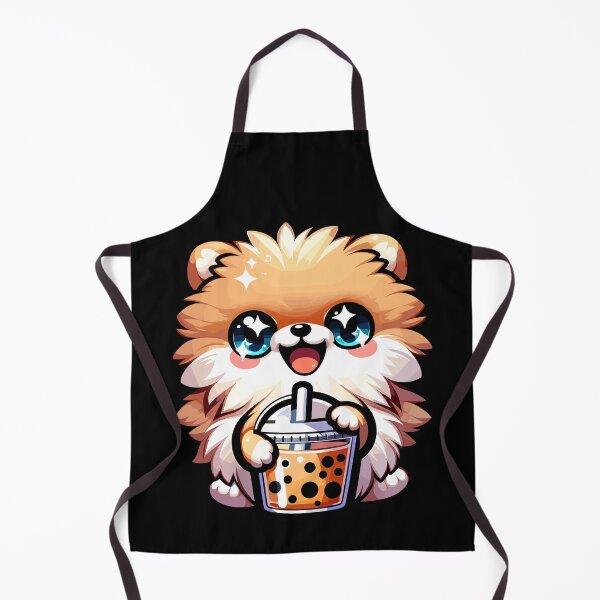 Item preview, Cute Pomeranian Dog Bubble Tea Anime Kawaii Neko Milk tea designed and sold by Artistoos.