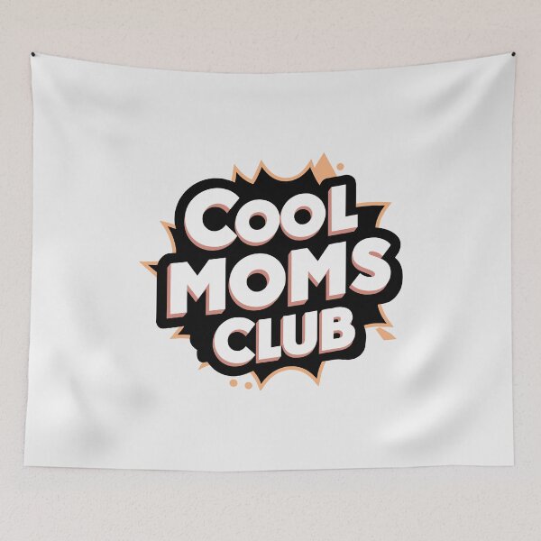 Item preview, Cool Moms Club - Retro Vibrant Graphic for Modern Motherhood designed and sold by HahaHandlesHub.