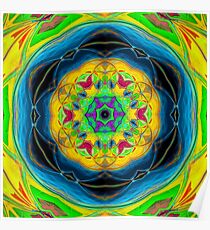 Mandala Higher Vibes Poster