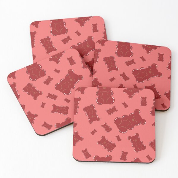 Item preview, Red gummy bear pattern designed and sold by smalladventures.