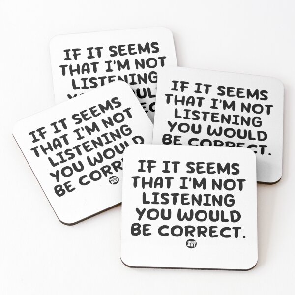 Item preview, SEEMS NOT LISTENING designed and sold by TODD GOLDMAN.