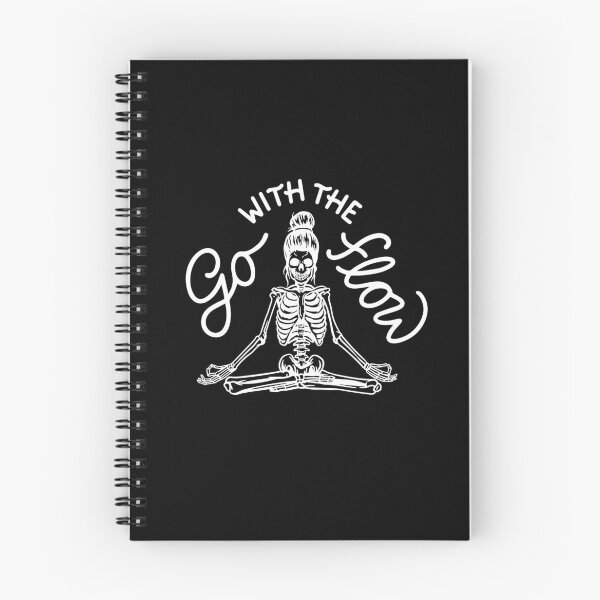 Item preview, Go with the Flow Yoga Skeleton White designed and sold by Creative Thread.