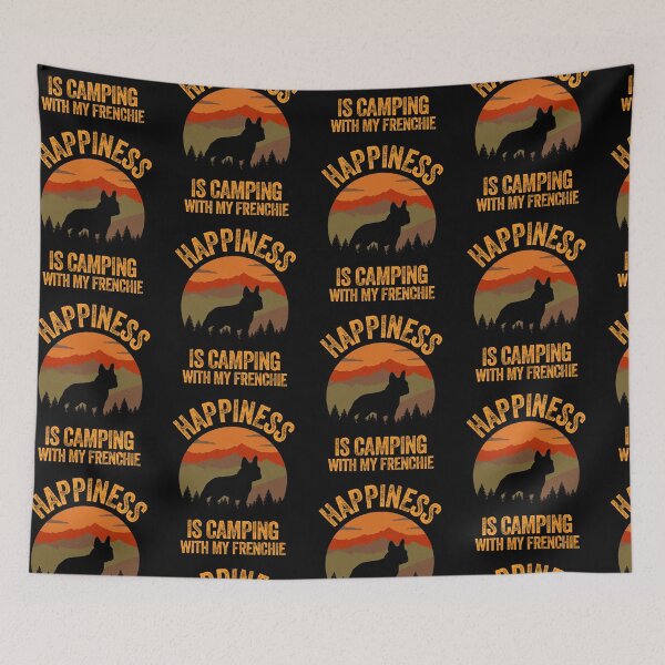 Item preview, Country Happiness Is Camping With My Frenchie designed and sold by Guarddogdrive.