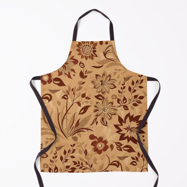 Item preview, Brown floral pattern designed and sold by Haji Kamora.