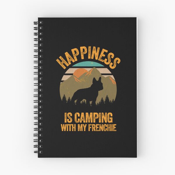 Item preview, Mountains Happiness Is Camping With My Frenchie designed and sold by Guarddogdrive.