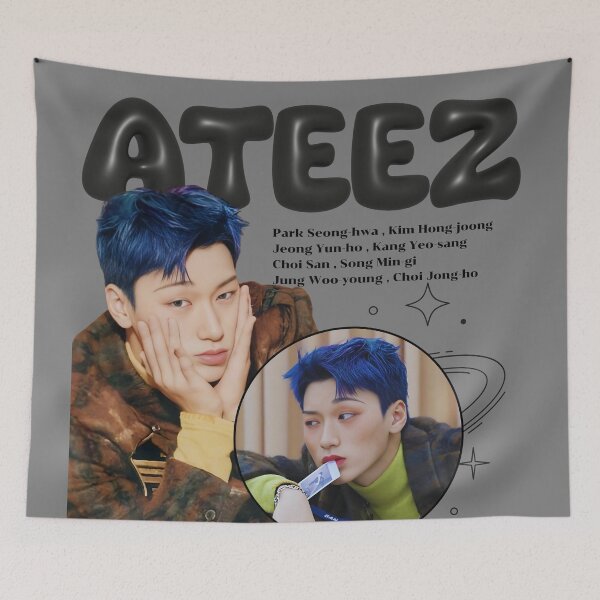 Item preview, SAN Ateez KPOP designed and sold by jaofnn.