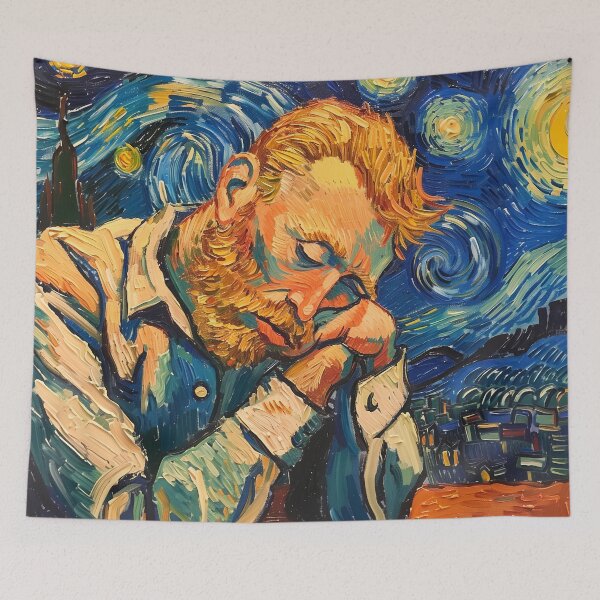 Item preview, Boredom | Painting in the style of Vincent van Gogh designed and sold by ComicsFactory.