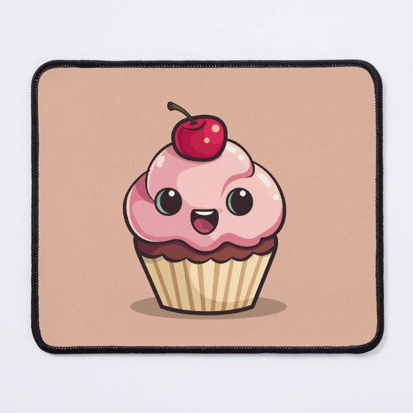 Item preview, Funny Pink Smiled Cupcake designed and sold by RadzioDesigns.