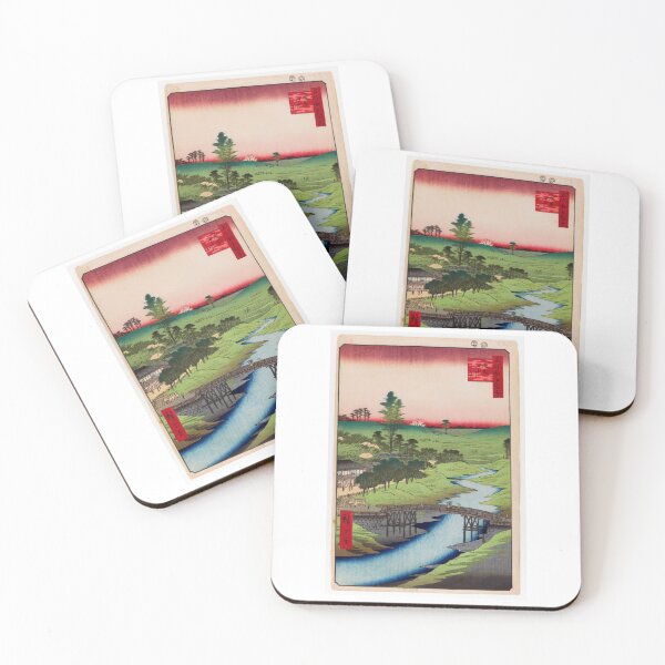 Item preview, Furukawa River, Hiroo, No. 22 in One Hundred Famous Views of Edo Utagawa Hiroshige  | Japanese Ukiyo-e  Woodblock prints by Utagawa Hiroshige. designed and sold by TeeARTHY.