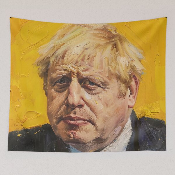 Item preview, Boris Johnson | Painting in the style of Vincent van Gogh designed and sold by ComicsFactory.