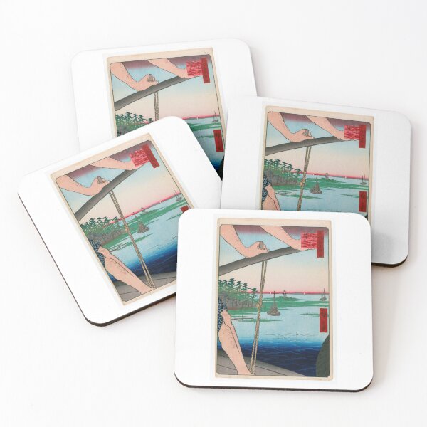 Item preview, Haneda Ferry and Benten Shrine (Haneda no Watashi Benten), No. 72 from One Hundred Famous Views of Edo Utagawa Hiroshige | Japanese Ukiyo-e  Woodblock prints by Utagawa Hiroshige. designed and sold by TeeARTHY.