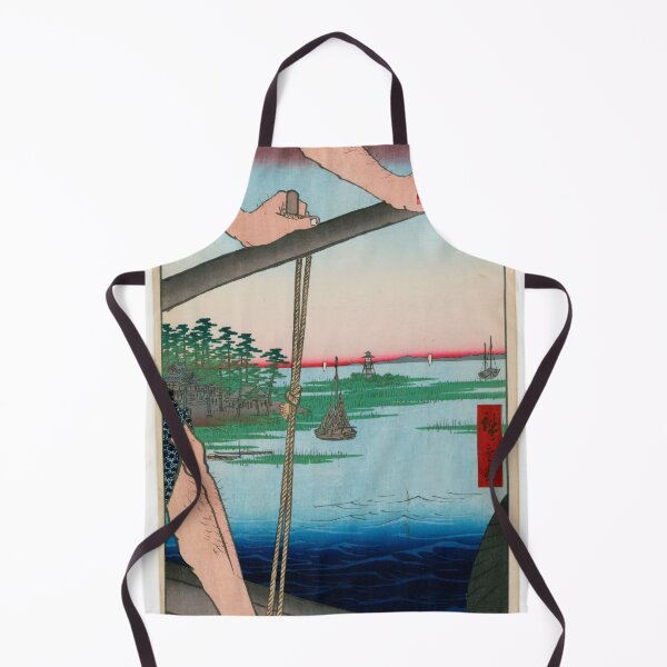 Item preview, Haneda Ferry and Benten Shrine (Haneda no Watashi Benten), No. 72 from One Hundred Famous Views of Edo Utagawa Hiroshige | Japanese Ukiyo-e Woodblock prints by Utagawa Hiroshige. designed and sold by TeeARTHY.
