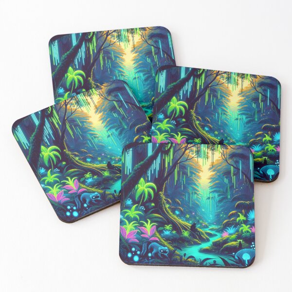 Item preview, Glow of the Otherworldly Jungle designed and sold by LivingArtClips.