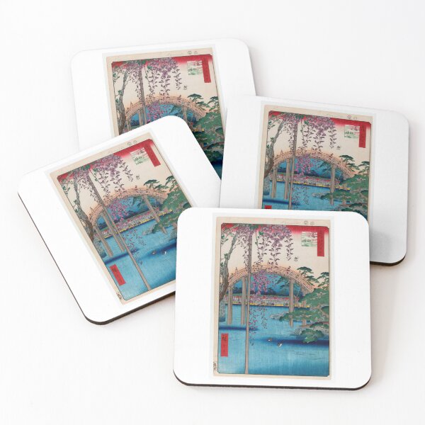 Item preview, Inside Kameido Tenjin Shrine (Kameido Tenjin Keidai), No. 65 from One Hundred Famous Views of Edo Utagawa Hiroshige| Japanese Ukiyo-e  Woodblock prints by Utagawa Hiroshige. designed and sold by TeeARTHY.