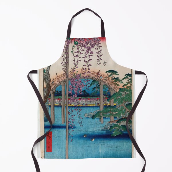 Item preview, Inside Kameido Tenjin Shrine (Kameido Tenjin Keidai), No. 65 from One Hundred Famous Views of Edo Utagawa Hiroshige| Japanese Ukiyo-e Woodblock prints by Utagawa Hiroshige. designed and sold by TeeARTHY.