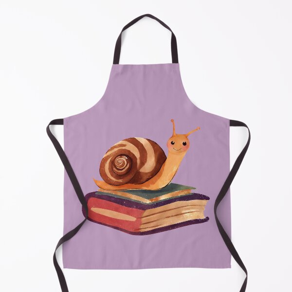 Item preview, Funny Smiling Snail and Books  designed and sold by FarmOfCuties.