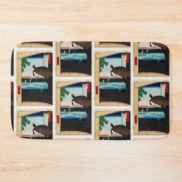 Item preview, Mannen Bridge, Fukagawa (Fukagawa Mannenbashi), No. 56 from One Hundred Famous Views of Edo Utagawa Hiroshige | Japanese Ukiyo-e  Woodblock prints by Utagawa Hiroshige. designed and sold by TeeARTHY.