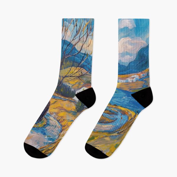 Item preview, Bosnian landscape | Painting in the style of Vincent van Gogh designed and sold by ComicsFactory.