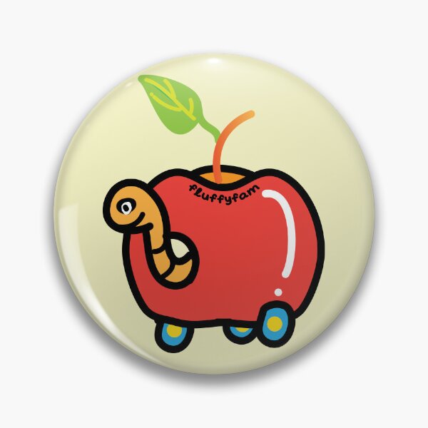 Item preview, Apple cart worm designed and sold by fluffyfamcraft.