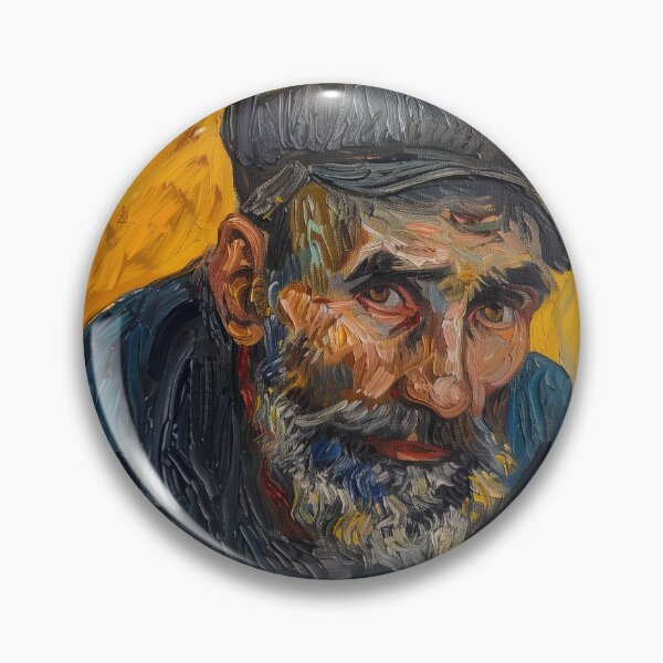 Item preview, Bosnian man | Painting in the style of Vincent van Gogh designed and sold by ComicsFactory.