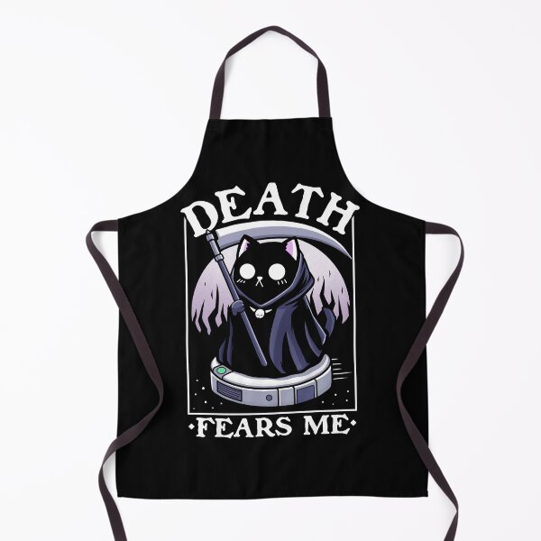 Item preview, Death Fears Me Roomba Cat - Black Version designed and sold by KawaiiKrypt.