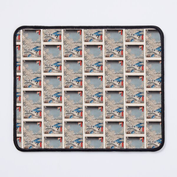Item preview, Meguro Drum Bridge and Sunset Hill, No. 111 from One Hundred Famous Views of Edo Utagawa Hiroshige | Japanese Ukiyo-e  Woodblock prints by Utagawa Hiroshige. designed and sold by TeeARTHY.
