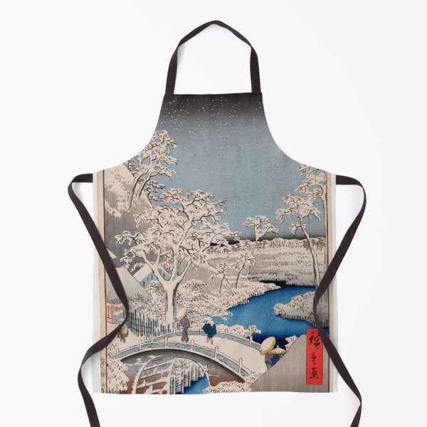 Item preview, Meguro Drum Bridge and Sunset Hill, No. 111 from One Hundred Famous Views of Edo Utagawa Hiroshige | Japanese Ukiyo-e Woodblock prints by Utagawa Hiroshige. designed and sold by TeeARTHY.