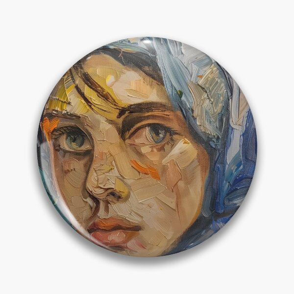 Item preview, Bosnian woman | Painting in the style of Vincent van Gogh designed and sold by ComicsFactory.