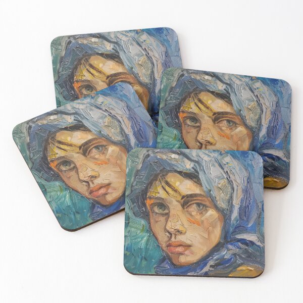 Item preview, Bosnian woman | Painting in the style of Vincent van Gogh designed and sold by ComicsFactory.