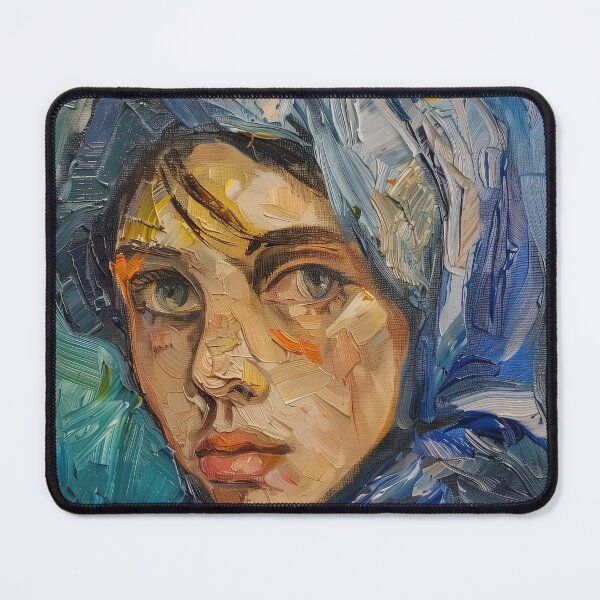 Item preview, Bosnian woman | Painting in the style of Vincent van Gogh designed and sold by ComicsFactory.