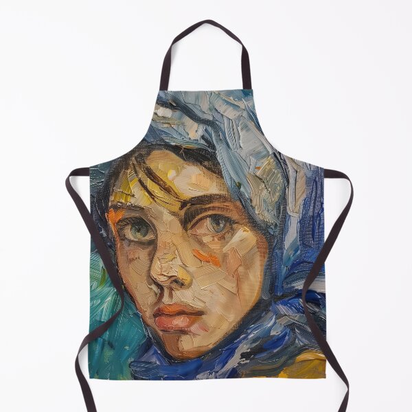 Item preview, Bosnian woman | Painting in the style of Vincent van Gogh designed and sold by ComicsFactory.