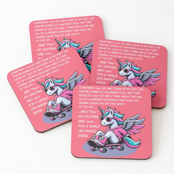 Item preview, Unicorn Skateboarder  designed and sold by McThingummy.