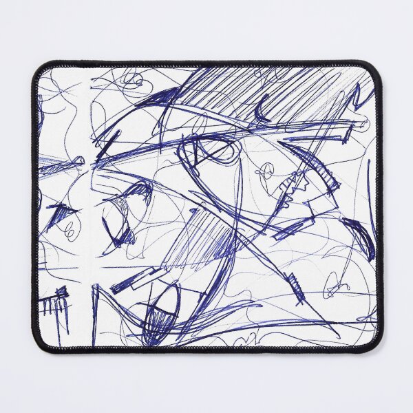 Item preview, blue abstract designed and sold by Tereza Pilar Art.