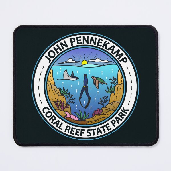 Item preview, John Pennekamp Coral Reef State Park Travel Art Badge designed and sold by KrisSidDesigns.