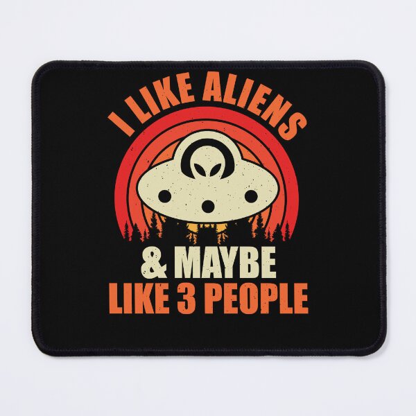Item preview, I Like Aliens & Maybe Like 3 People, Retro Vintage For Aliens Lover designed and sold by ArtByKatti.