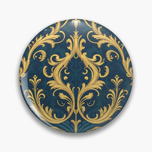 Item preview, golden and blue ornate pattern designed and sold by Haji  Kamora.