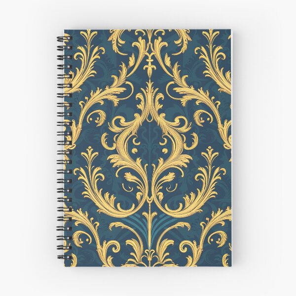 Item preview, golden and blue ornate pattern designed and sold by Haji Kamora.