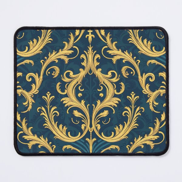 Item preview, golden and blue ornate pattern designed and sold by Haji Kamora.