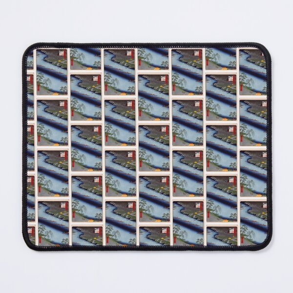 Item preview, The Kawaguchi Ferry and Zenkoji Temple, No. 20 in One Hundred Famous Views of Edo Utagawa Hiroshige | Japanese Ukiyo-e  Woodblock prints by Utagawa Hiroshige. designed and sold by TeeARTHY.