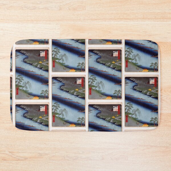Item preview, The Kawaguchi Ferry and Zenkoji Temple, No. 20 in One Hundred Famous Views of Edo Utagawa Hiroshige | Japanese Ukiyo-e  Woodblock prints by Utagawa Hiroshige. designed and sold by TeeARTHY.
