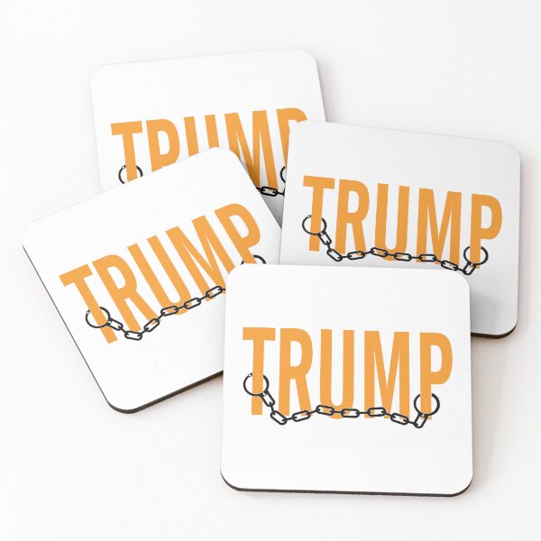 Item preview, Donald Trump orange letters with handcuffs designed and sold by ZombinaK.