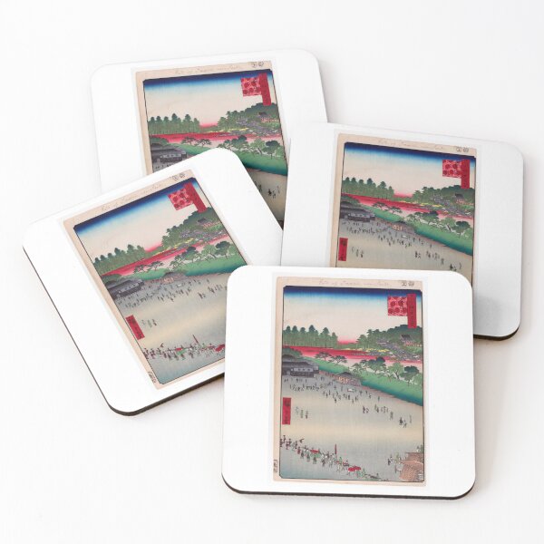 Item preview, Yatsukoji, Inside Sujikai Gate, No. 9 in One Hundred Famous Views of Edo Utagawa Hiroshige | Japanese Ukiyo-e  Woodblock prints by Utagawa Hiroshige. designed and sold by TeeARTHY.