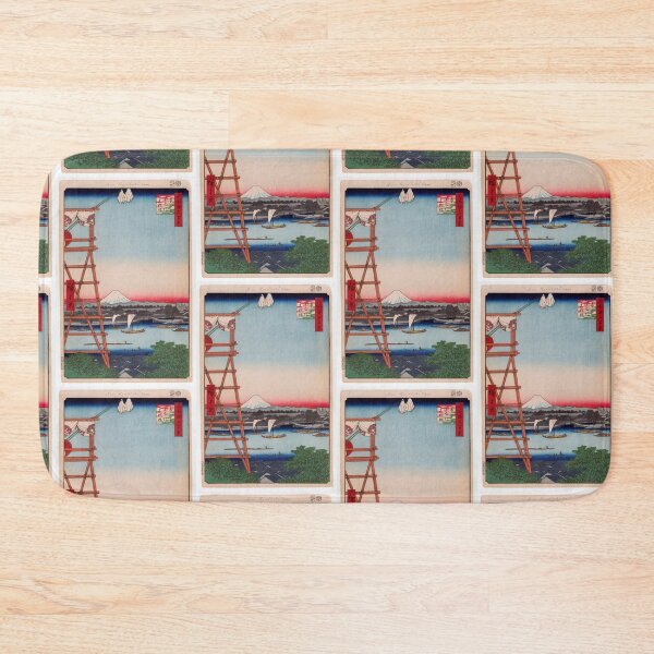 Item preview, Ryogoku Ekoin and Moto-Yanagibashi Bridge, No. 5 in One Hundred Famous Views of Edo Utagawa Hiroshige | Japanese Ukiyo-e  Woodblock prints by Utagawa Hiroshige. designed and sold by TeeARTHY.
