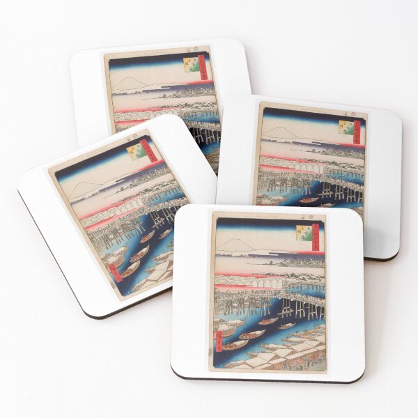 Item preview, Nihonbashi, Clearing After Snow, No. 1 in One Hundred Famous Views of Edo Utagawa Hiroshige | Japanese Ukiyo-e  Woodblock prints by Utagawa Hiroshige. designed and sold by TeeARTHY.