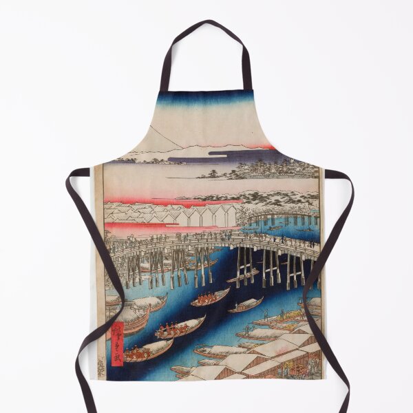 Item preview, Nihonbashi, Clearing After Snow, No. 1 in One Hundred Famous Views of Edo Utagawa Hiroshige | Japanese Ukiyo-e Woodblock prints by Utagawa Hiroshige. designed and sold by TeeARTHY.