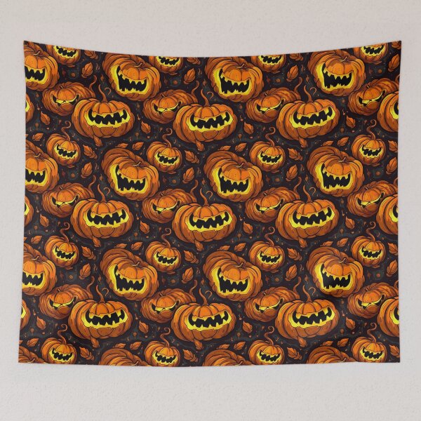 Item preview,  Halloween orange pumpkin with bared teeth. Cheerful jack-o'-lantern pumpkin in Halloween style. Pumpkin with a carved smile. designed and sold by SculpterioShop.