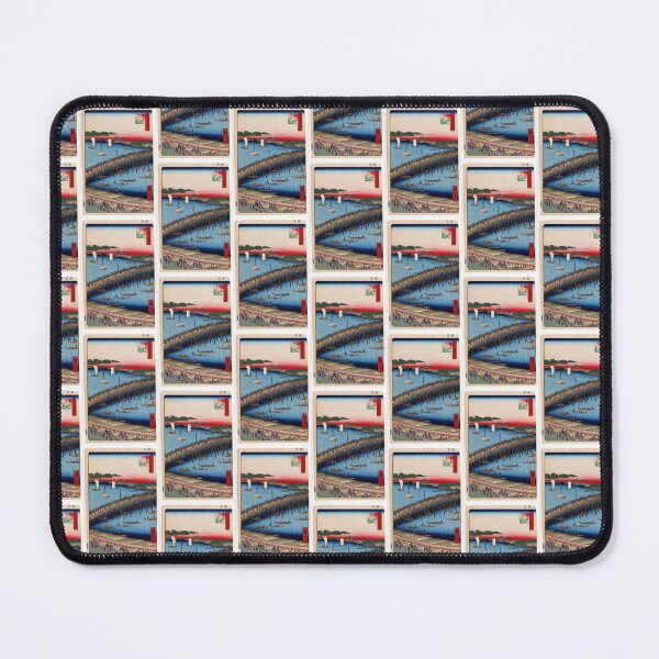Item preview, Ryogoku Bridge and the Great Riverbank, No 59 from One Hundred Views of Edo Utagawa Hiroshige | Japanese Ukiyo-e Woodblock prints by Utagawa Hiroshige. designed and sold by TeeARTHY.