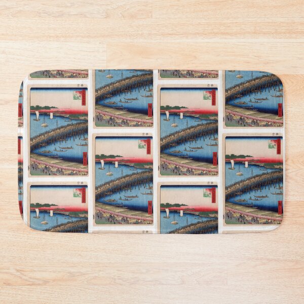 Item preview, Ryogoku Bridge and the Great Riverbank, No 59 from One Hundred Views of Edo Utagawa Hiroshige | Japanese Ukiyo-e  Woodblock prints by Utagawa Hiroshige. designed and sold by TeeARTHY.