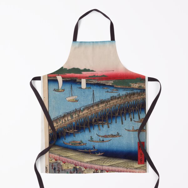 Item preview, Ryogoku Bridge and the Great Riverbank, No 59 from One Hundred Views of Edo Utagawa Hiroshige | Japanese Ukiyo-e Woodblock prints by Utagawa Hiroshige. designed and sold by TeeARTHY.