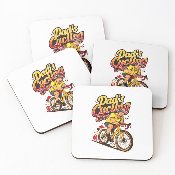 Item preview, Happy Dad's Cycling Crew - Fathers Day: Dad, Dady, Pa, Papa, Father designed and sold by mergmart.